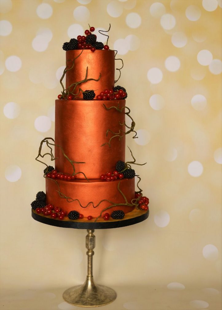 Cake Masters Magazine - Copper Wedding Cake Tutorial