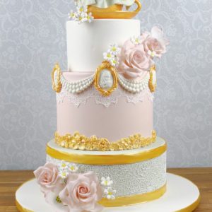 Pastel Lace Cake