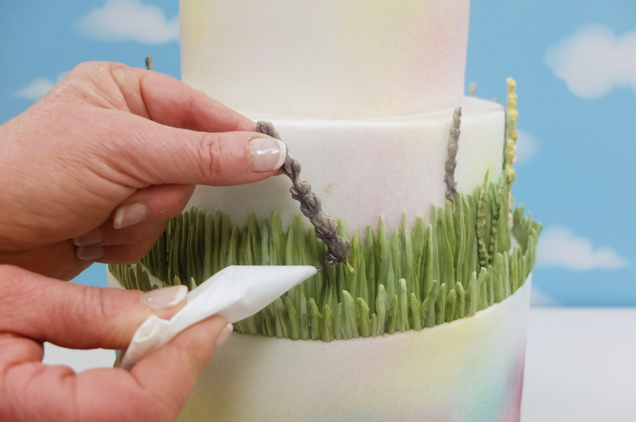 Wild Meadow Wedding Cake