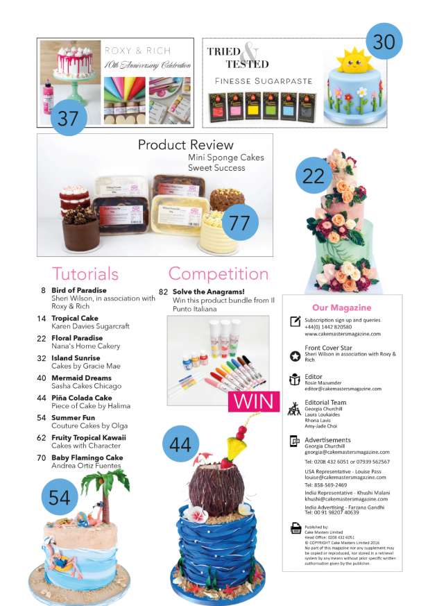 Tropical Summer Cakes August 2021 Cake Masters Magazine