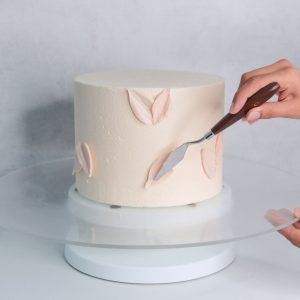 Use a palette knife for buttercream petals