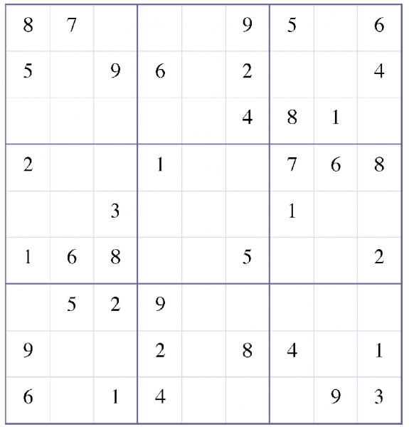 Complete the sudoku to win!
